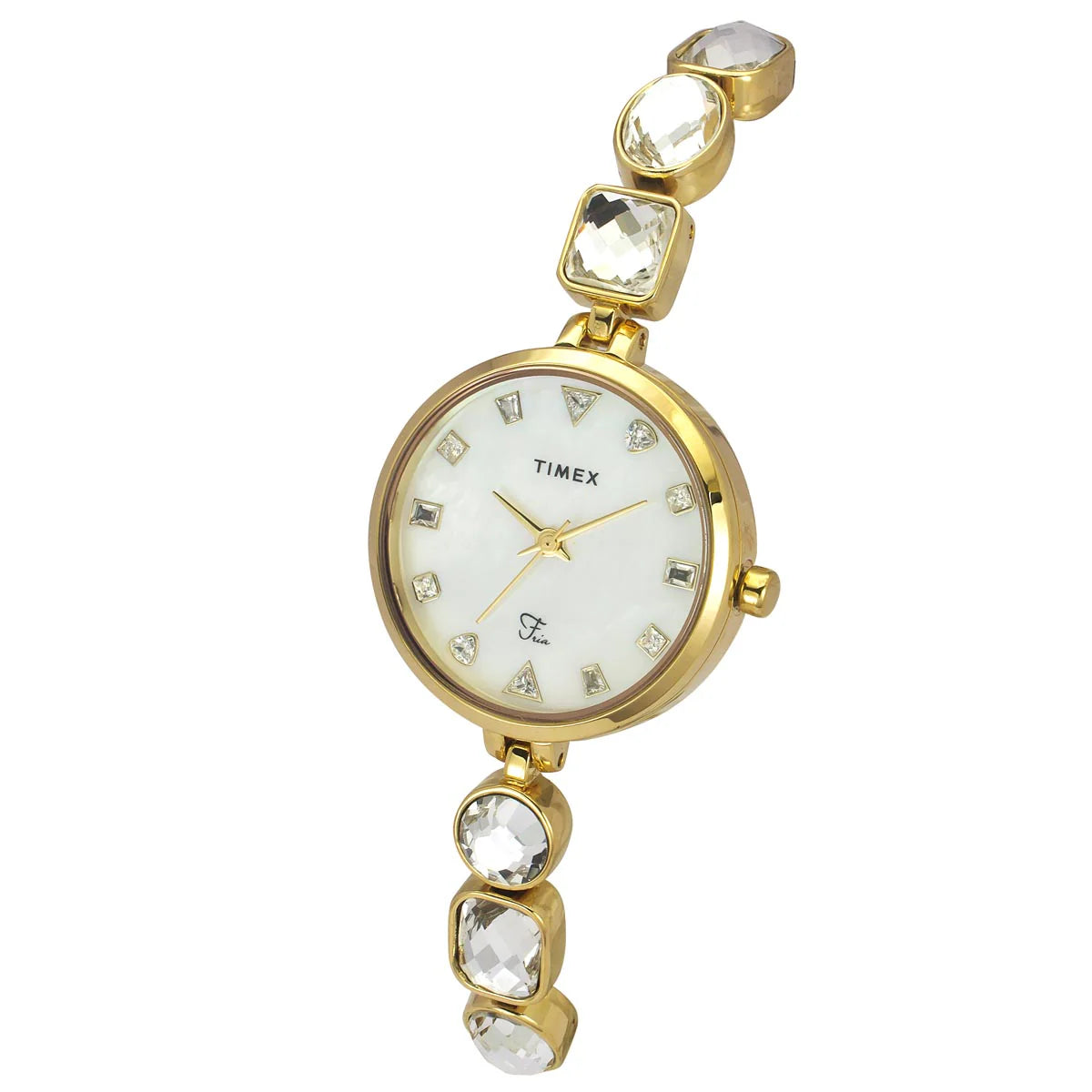 Timex Fria Women Mother of Pearl Round Dial Analog Watch - TWEL17304 - KRISHNA WATCH COMPANY