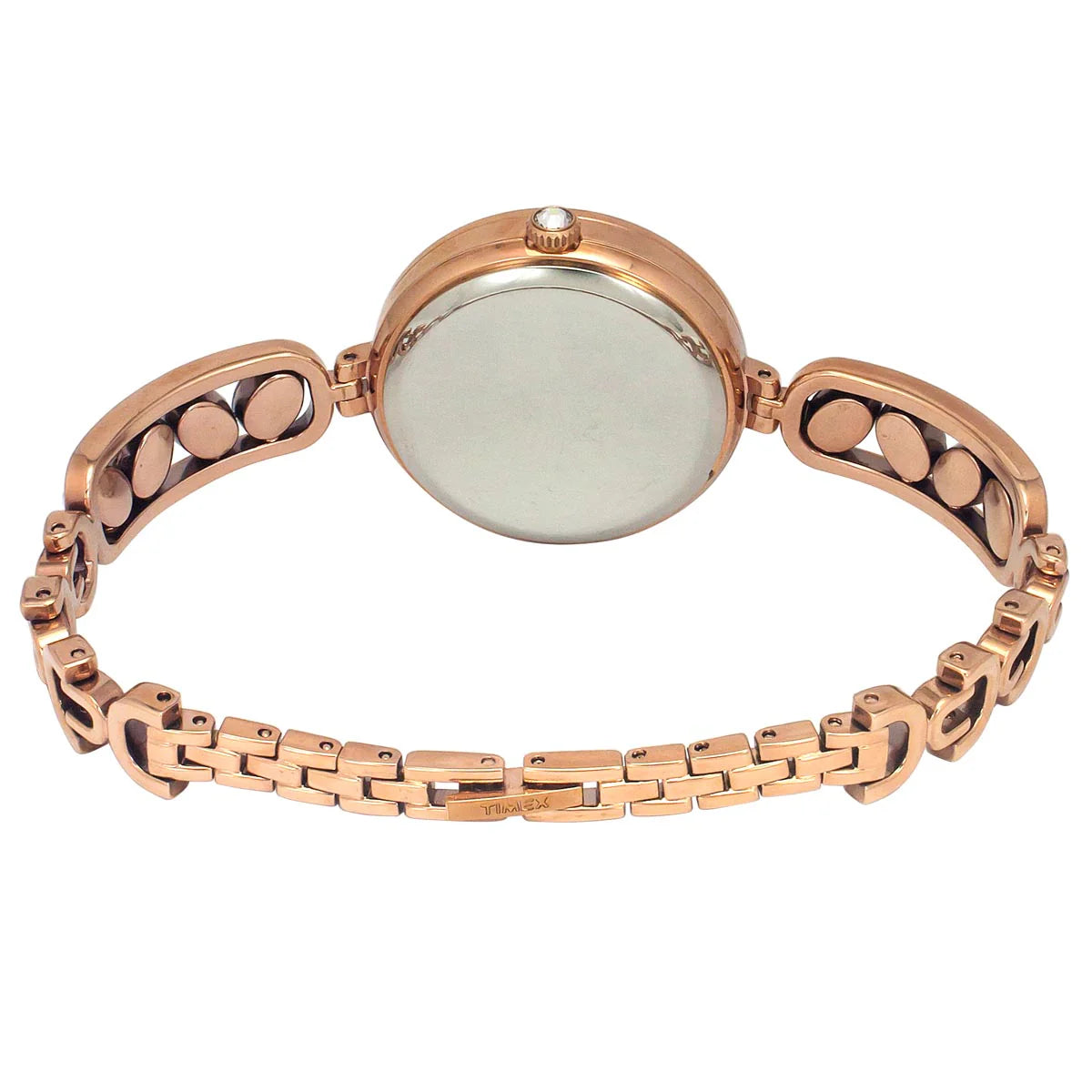 Timex Fria Women Rose Gold Round Dial Analog Watch - TWEL17600 - KRISHNA WATCH COMPANY
