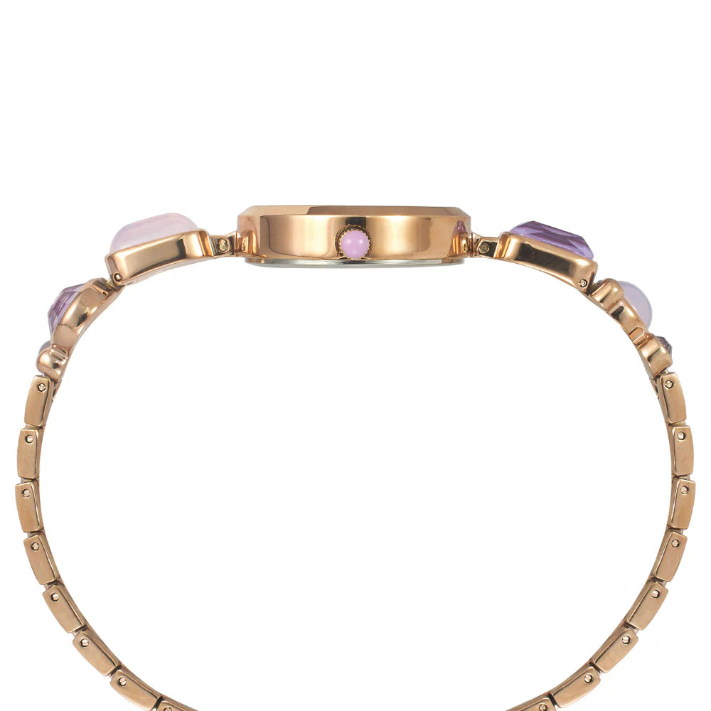 Timex Fria Women Purple Round Analog Watch - TWEL17803 - KRISHNA WATCH COMPANY