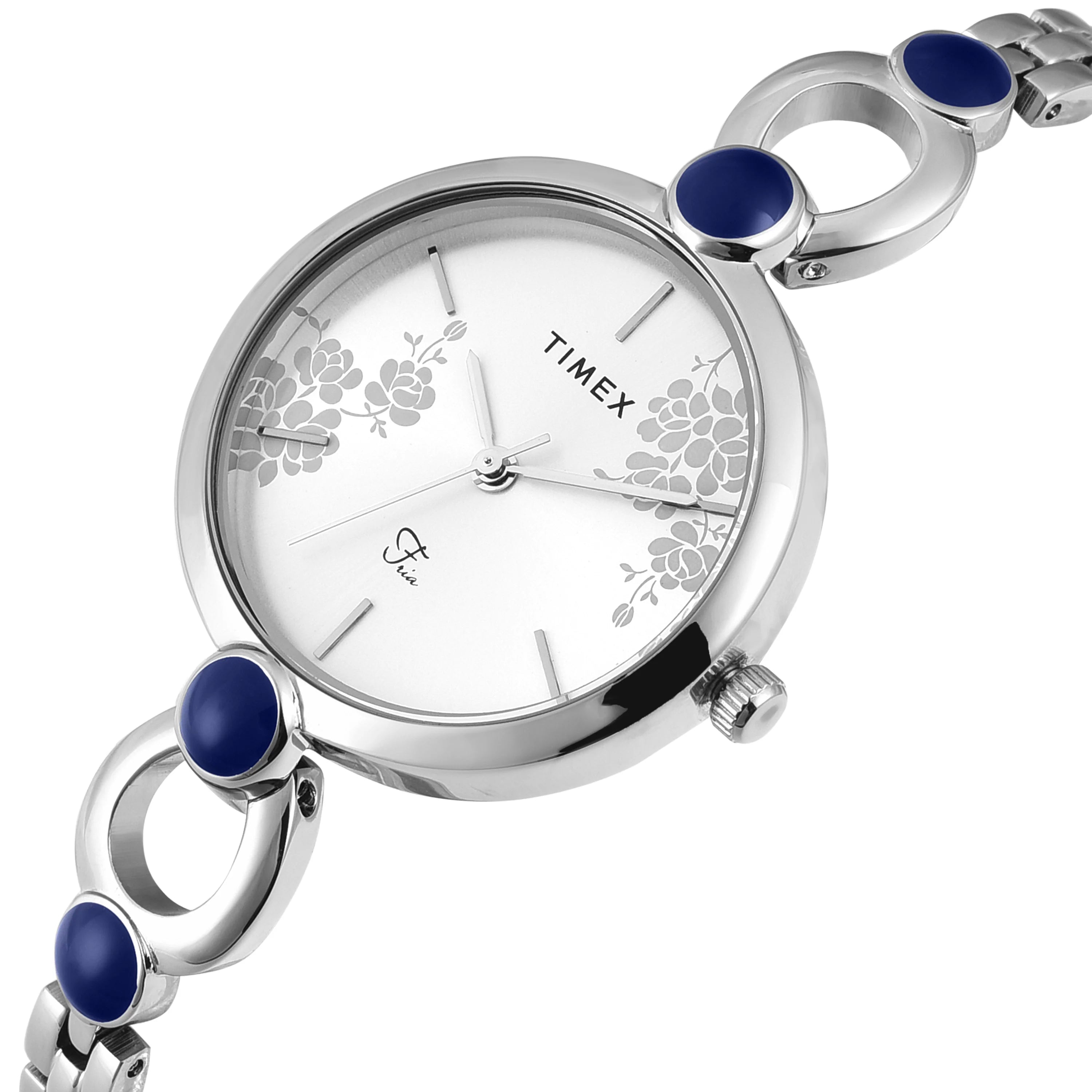 TIMEX Women Silver Round Dial Analog Watch - TWEL18108 - KRISHNA WATCH COMPANY