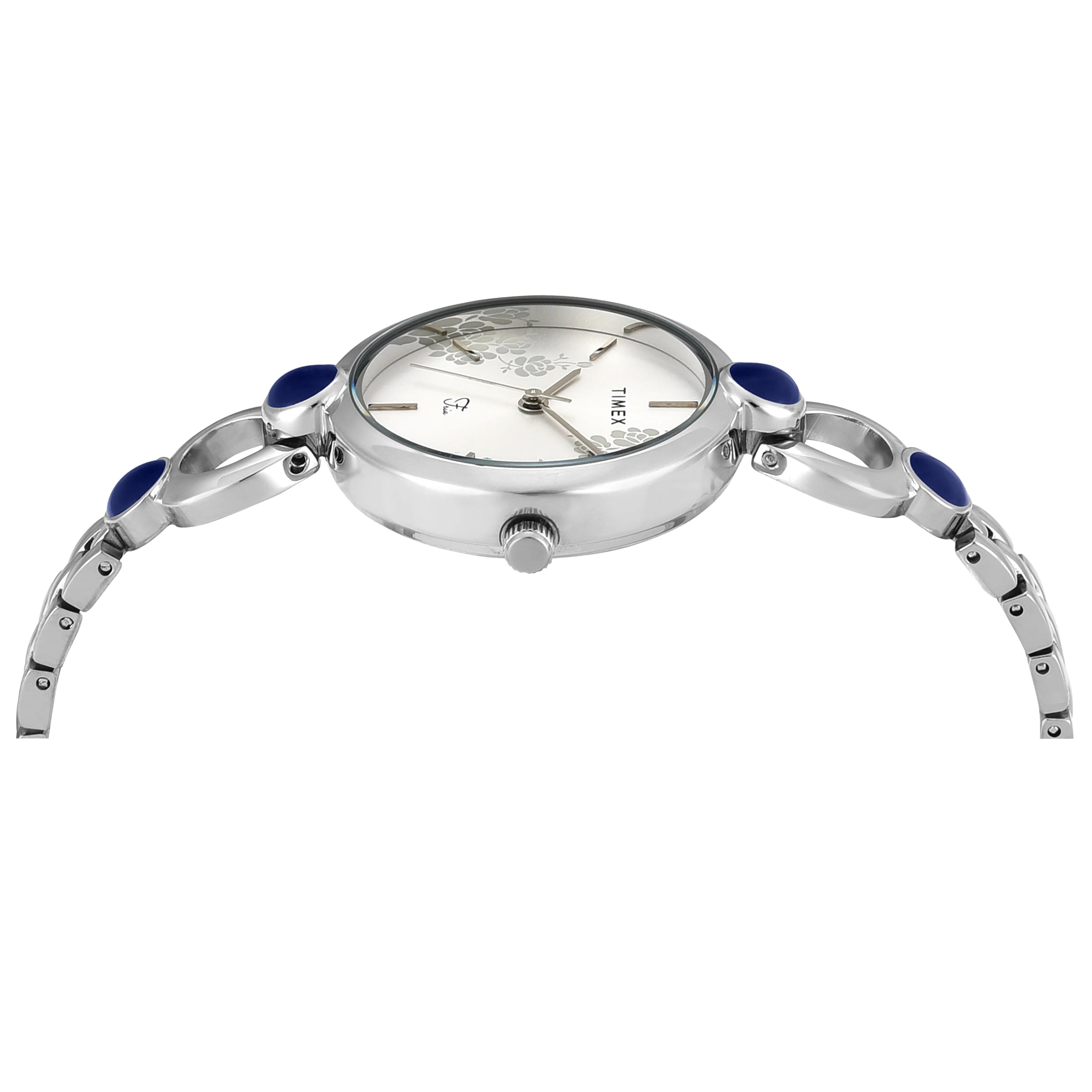 TIMEX Women Silver Round Dial Analog Watch - TWEL18108 - KRISHNA WATCH COMPANY