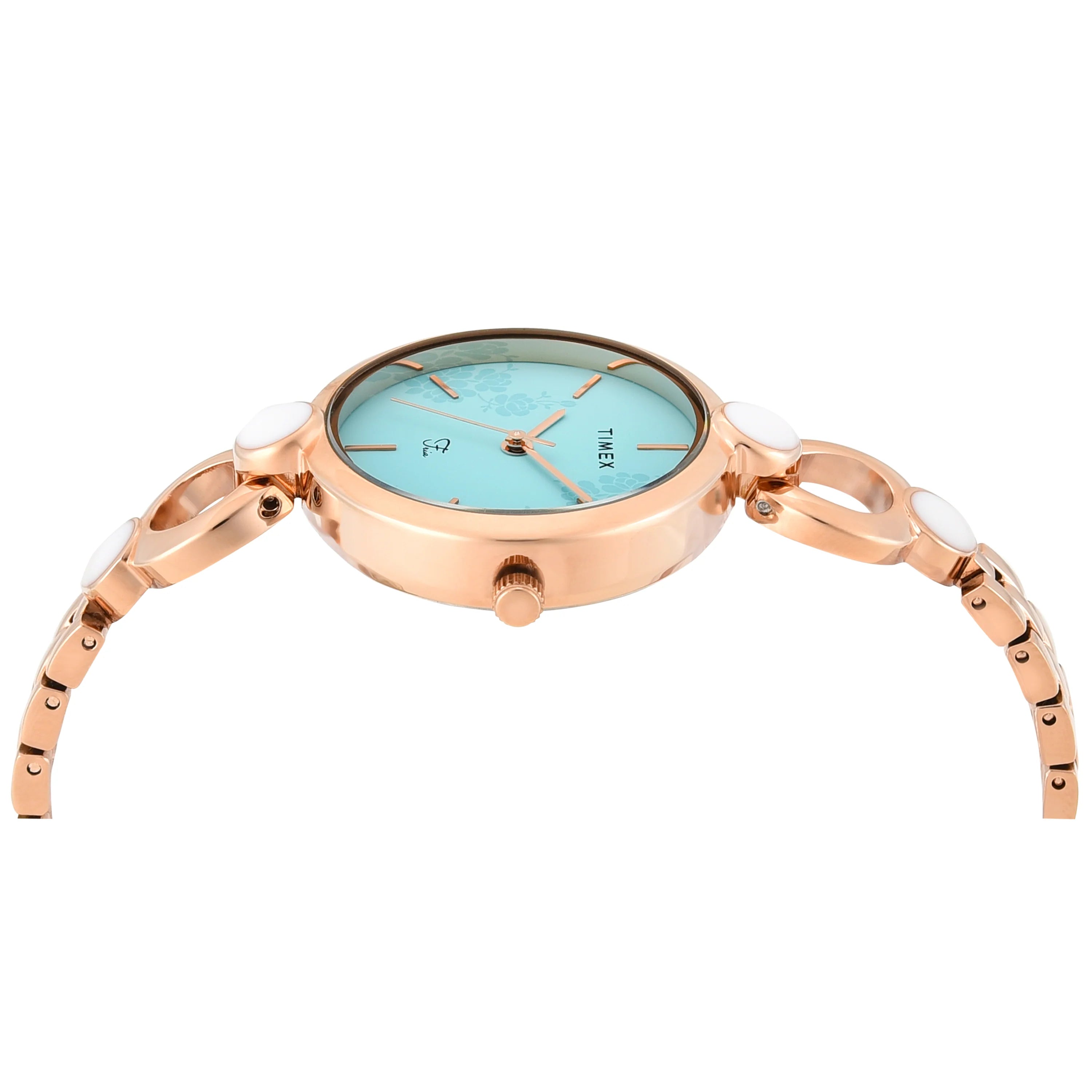 TIMEX Women Blue Round Dial Analog Watch - TWEL18111 - KRISHNA WATCH COMPANY