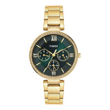 Timex Glitterati Green Dial with Roman Numbers Women's Astrological Watch - TWEL18708