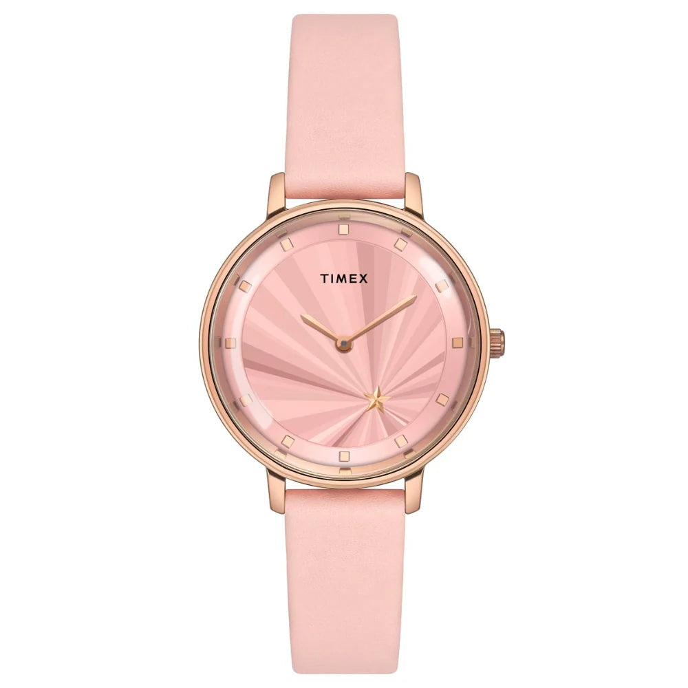 Timex Cosmic Awe Women 2 Hands Round Dial Pink Watch - TWEL19100 - KRISHNA WATCH COMPANY