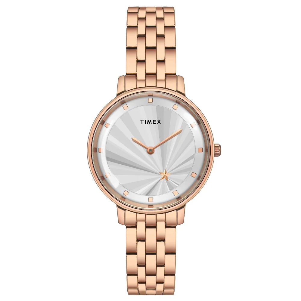 Timex Cosmic Awe Women 2 Hands Round Dial Silver Watch - TWEL19102 - KRISHNA WATCH COMPANY