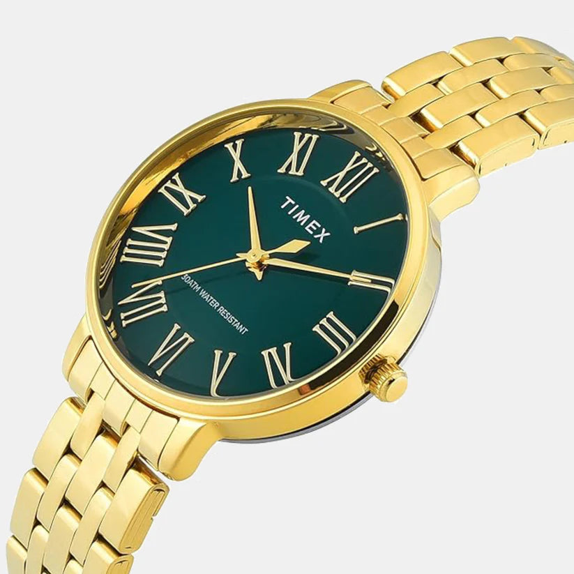 Timex Green Dial with Roman Numbers Women's Astrological Watch - TWEL19106