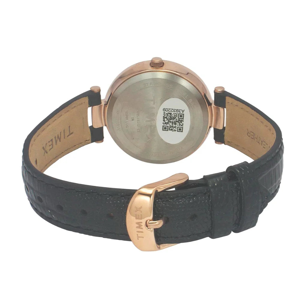 Timex Cosmic Awe Women 2 Hands Round Dial Black Watch - TWEL19203 - KRISHNA WATCH COMPANY