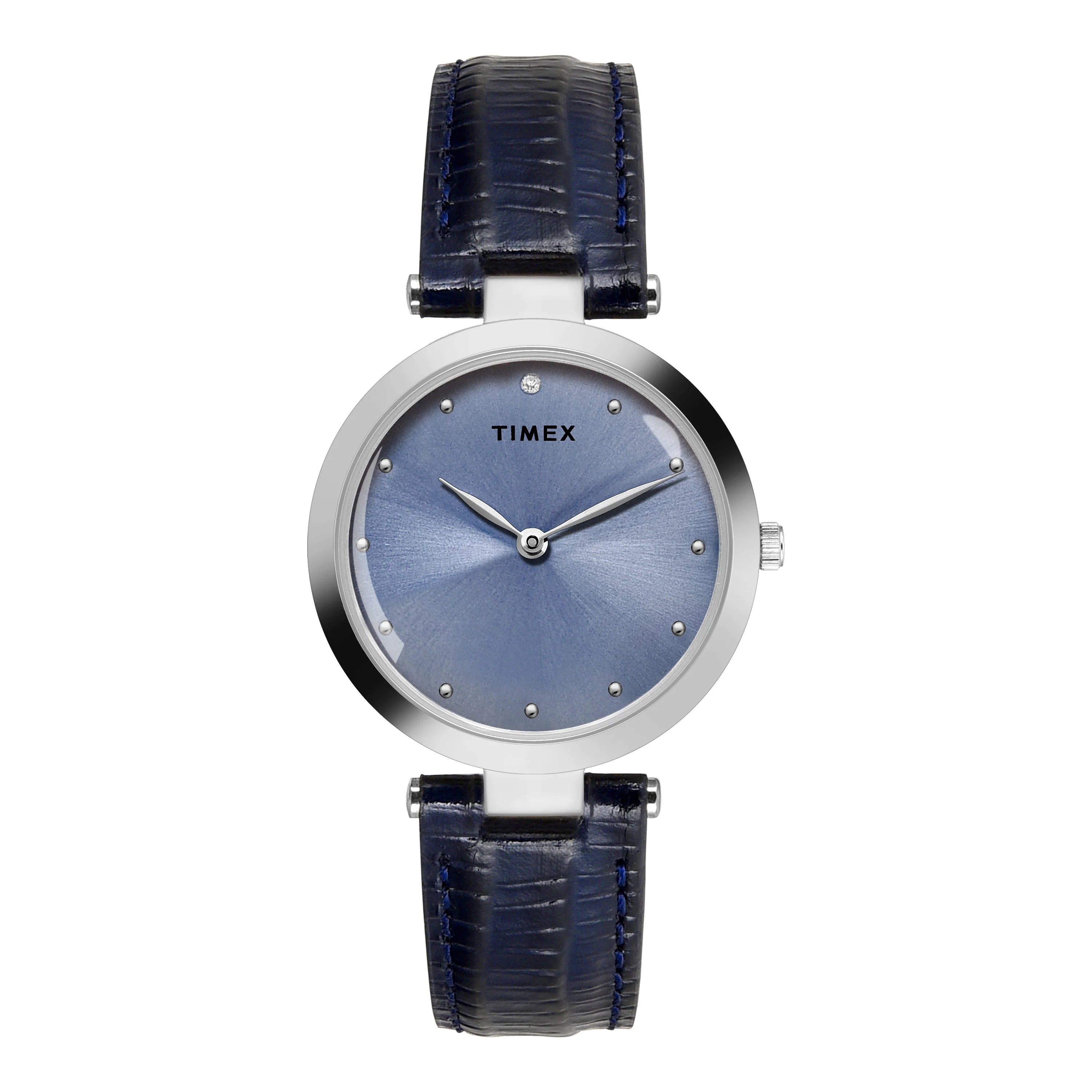TIMEX Women Blue Round Dial Analog Watch - TWEL19207 - KRISHNA WATCH COMPANY
