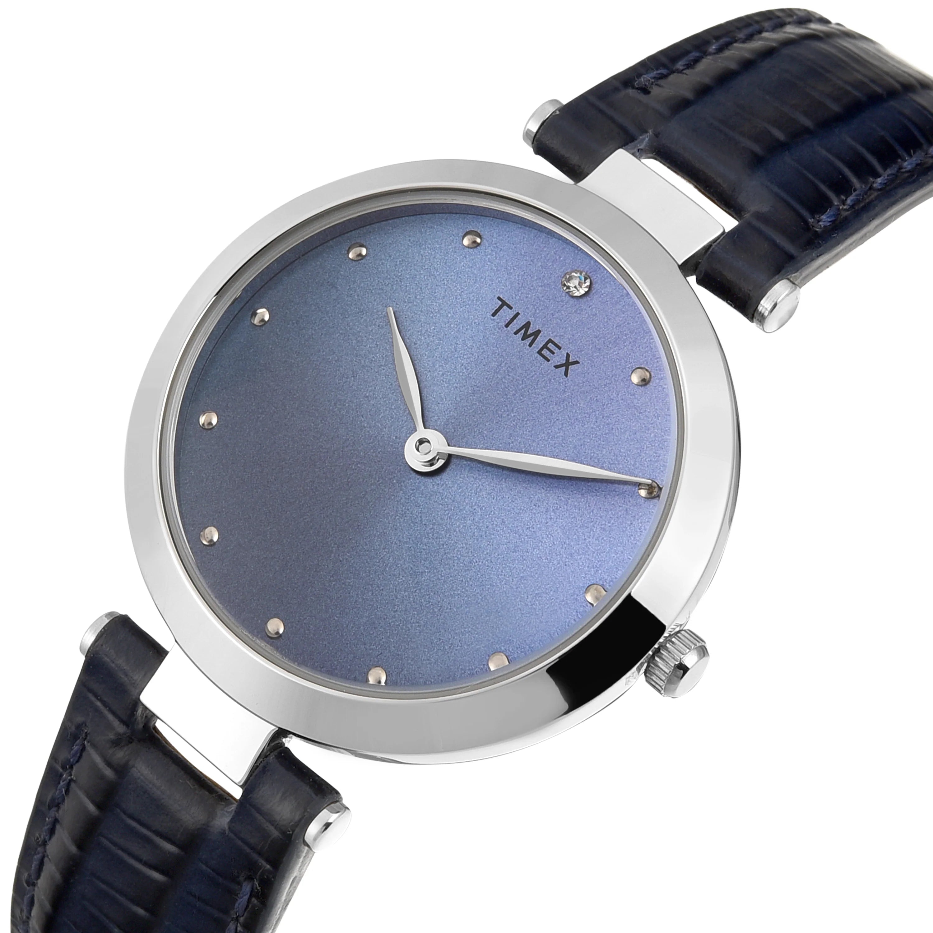 TIMEX Women Blue Round Dial Analog Watch - TWEL19207 - KRISHNA WATCH COMPANY