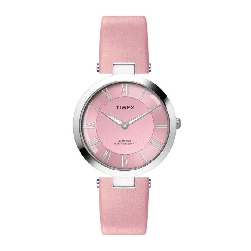 Timex Roman Pink Dial Analog Women's Watch - TWEL19208 - KRISHNA WATCH COMPANY