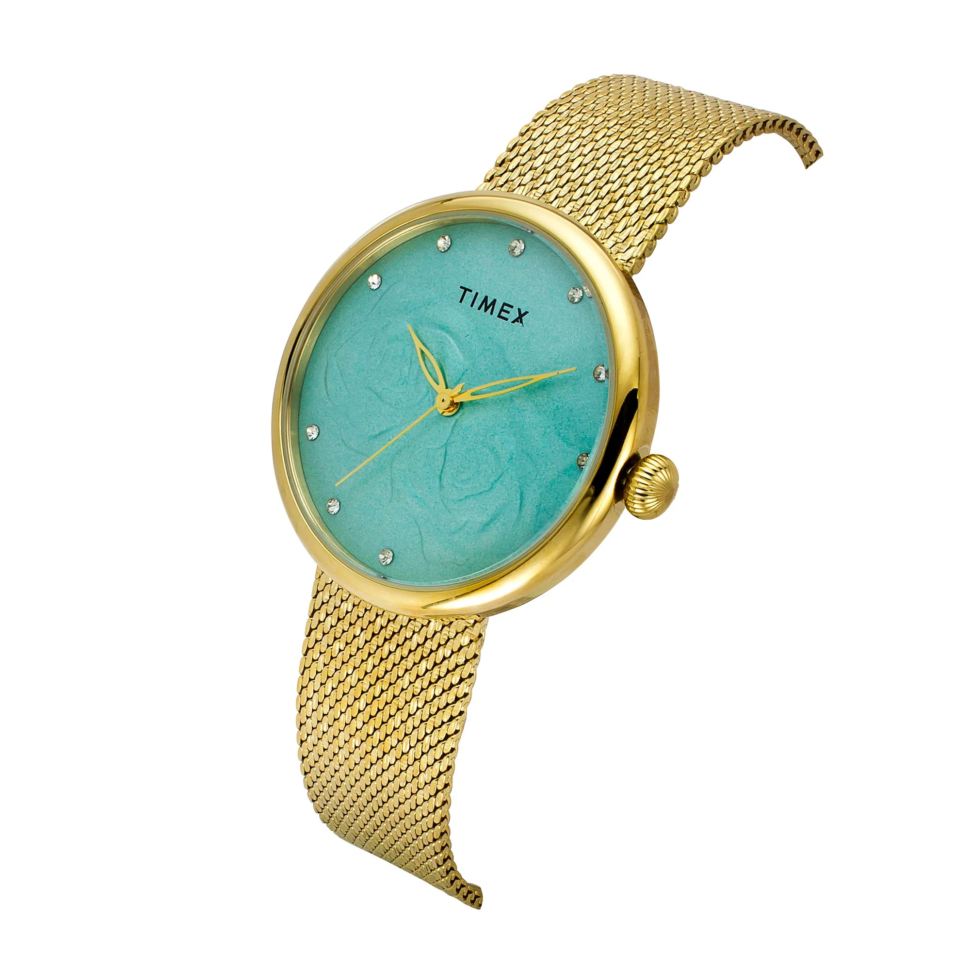 TIMEX Women Blue Round Dial Analog Watch - TWEL19301 - KRISHNA WATCH COMPANY