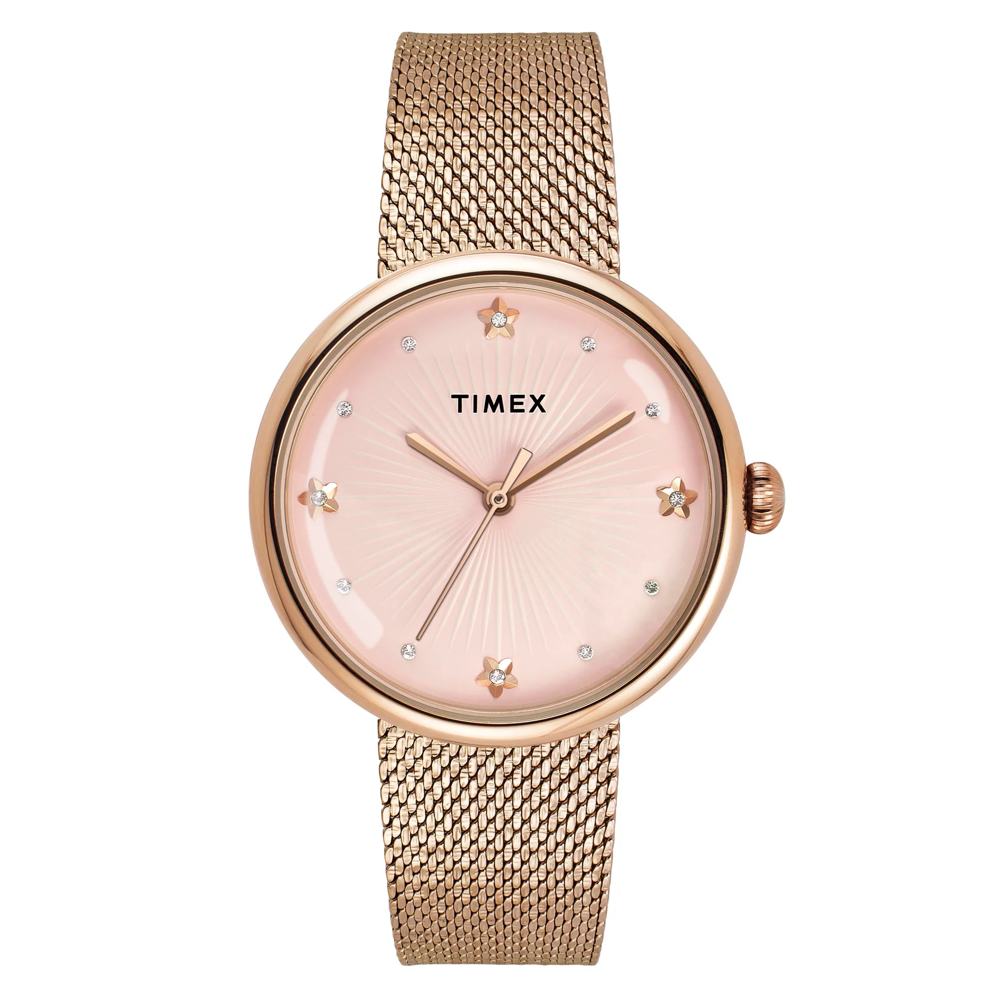 TIMEX Women Pink Round Dial Analog Watch - TWEL19304 - KRISHNA WATCH COMPANY