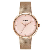 TIMEX Women Pink Round Dial Analog Watch - TWEL19304