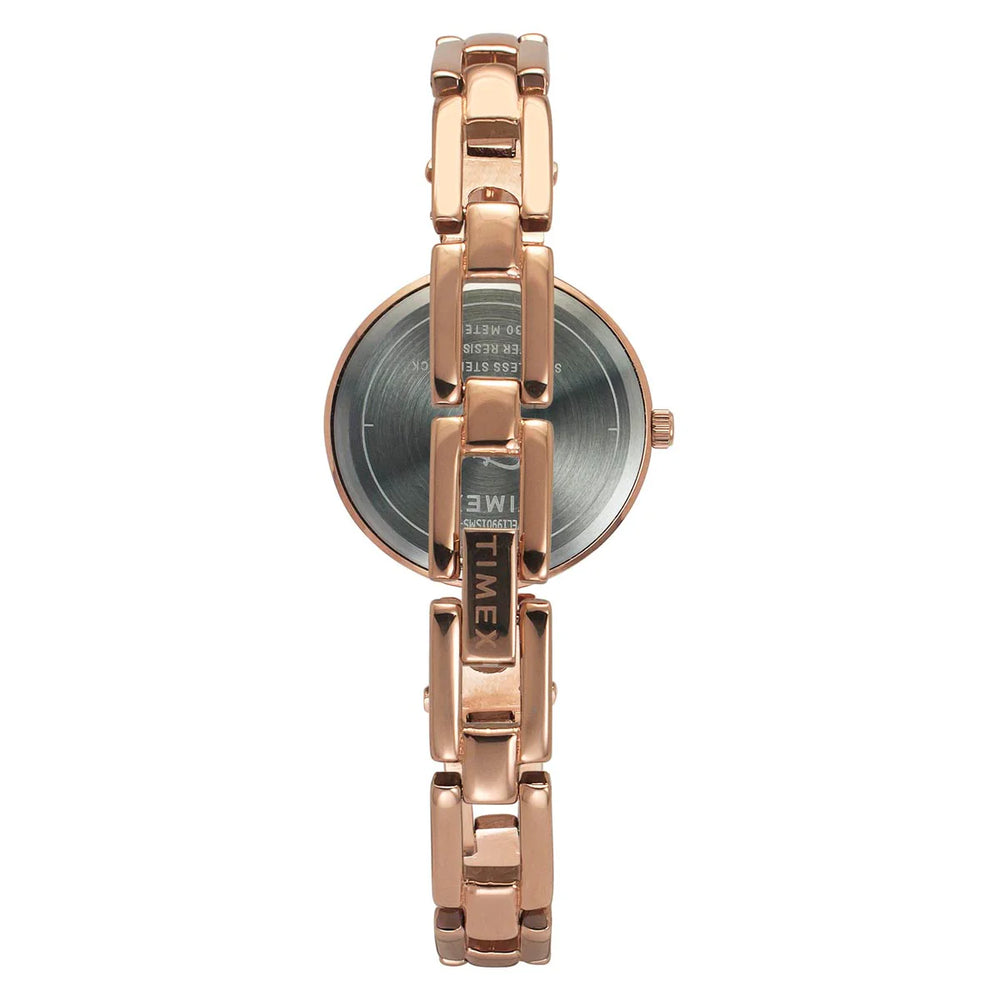 TIMEX Fria Women Mother of Pearl White Round Dial Analog Watch - TWEL19902 - KRISHNA WATCH COMPANY