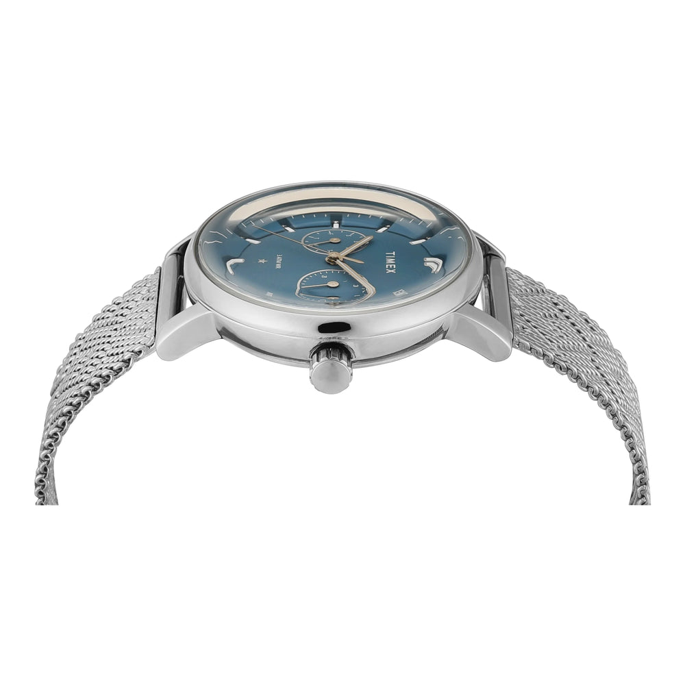 Timex Cosmic Typography Eve Blue Dial Women's Watch - TWEL20301 - KRISHNA WATCH COMPANY