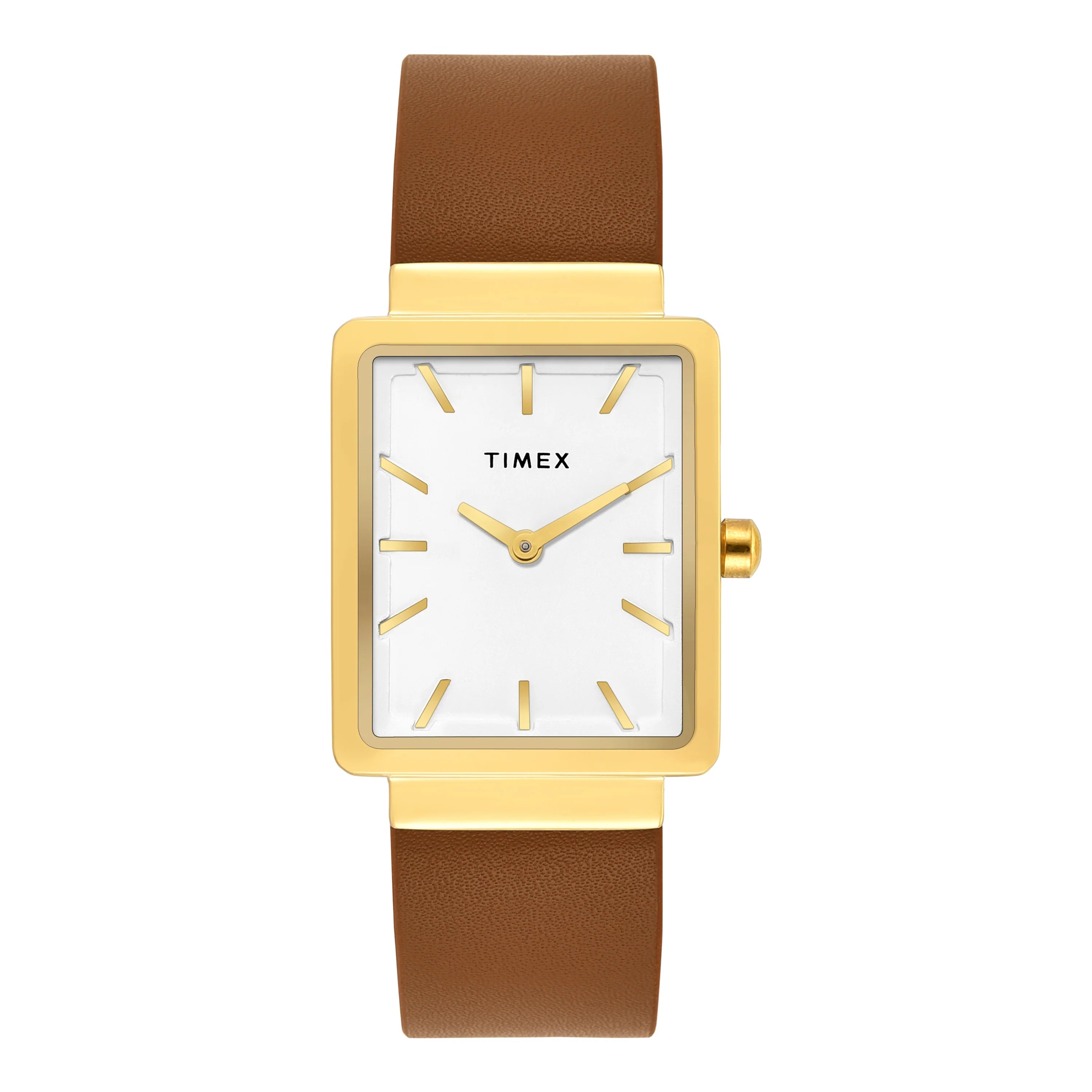TIMEX Women White Rectangle Dial Analog Watch - TWEL20700 - KRISHNA WATCH COMPANY
