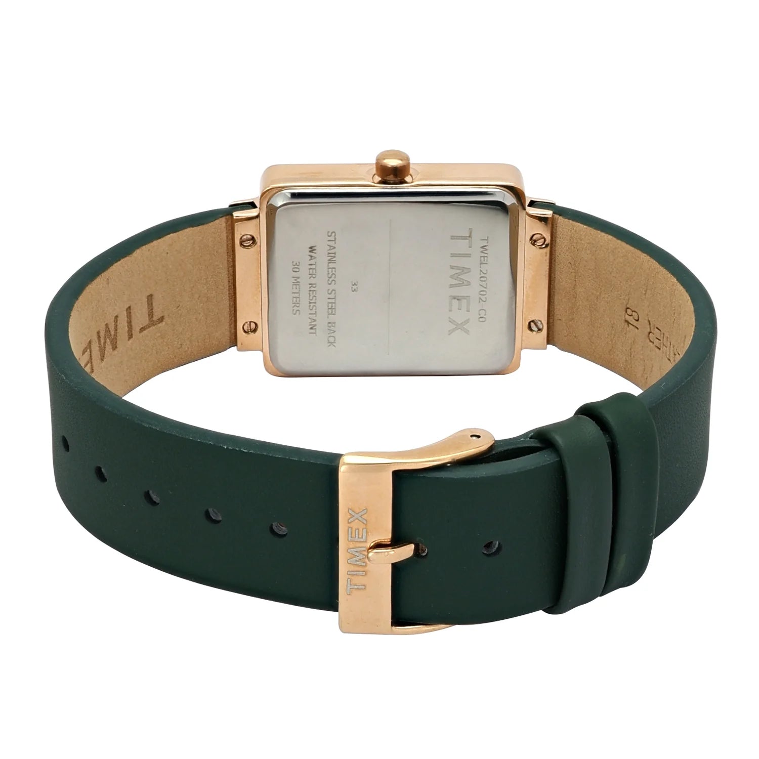 TIMEX Green Rectangle Dial Analog Women's Watch - TWEL20702 - KRISHNA WATCH COMPANY