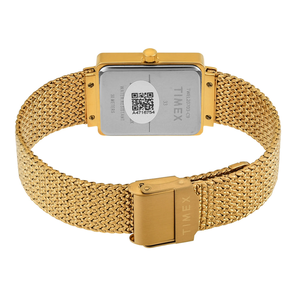TIMEX Women Mother of Pearl Rectangle Dial Analog Watch - TWEL20703 - KRISHNA WATCH COMPANY