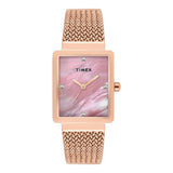 TIMEX Women Mother of Pearl Rectangle Dial Analog Watch - TWEL20704 - KRISHNA WATCH COMPANY
