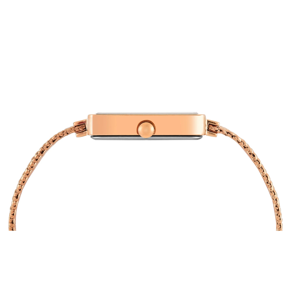 TIMEX Women Mother of Pearl Rectangle Dial Analog Watch - TWEL20704 - KRISHNA WATCH COMPANY