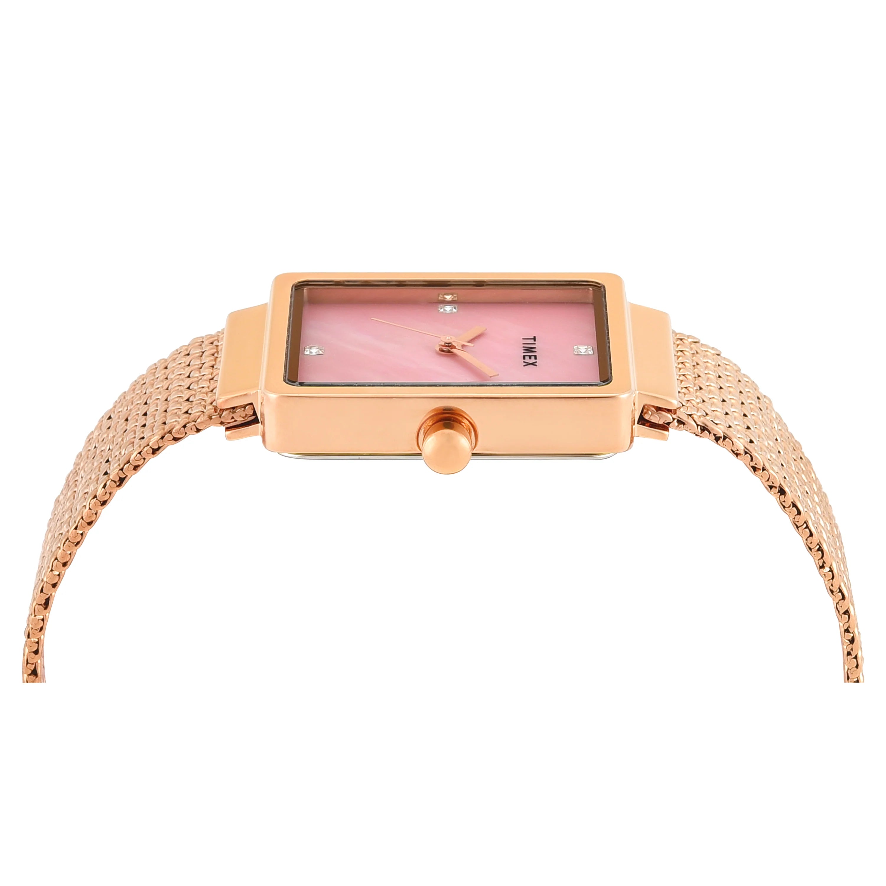 TIMEX Women Mother of Pearl Rectangle Dial Analog Watch - TWEL20704 - KRISHNA WATCH COMPANY