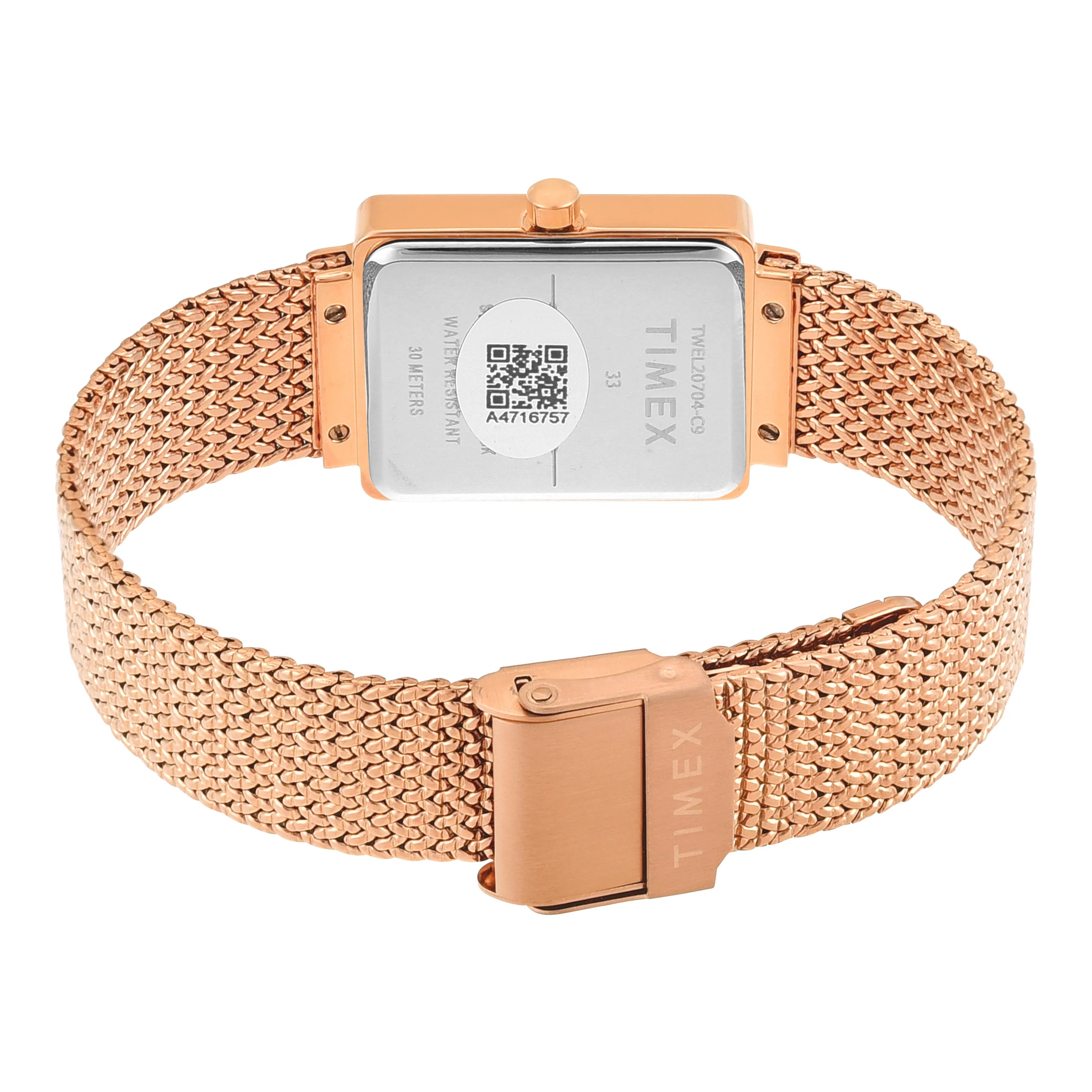 TIMEX Women Mother of Pearl Rectangle Dial Analog Watch - TWEL20704 - KRISHNA WATCH COMPANY