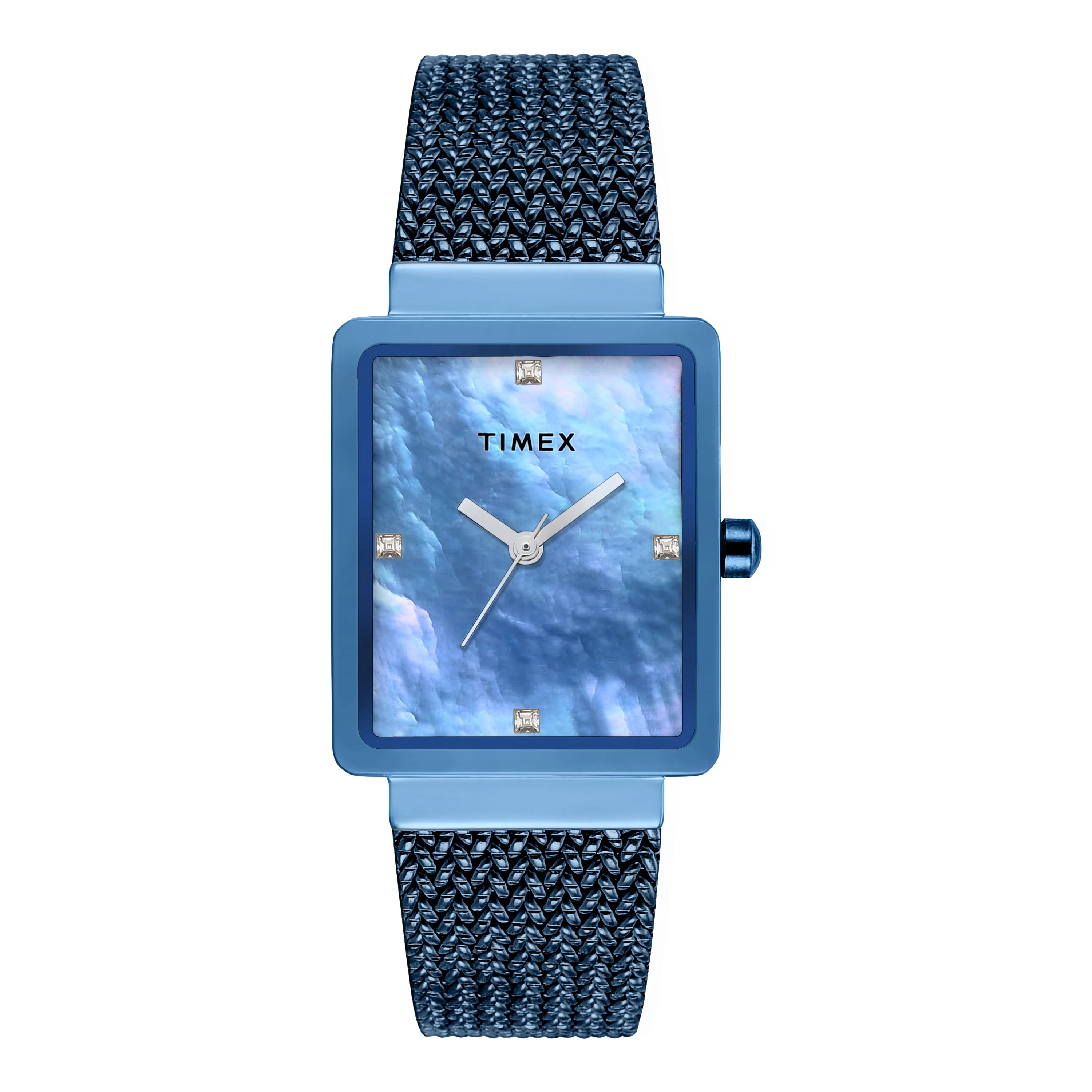 TIMEX Women Mother of Pearl Rectangle Dial Analog Watch - TWEL20705 - KRISHNA WATCH COMPANY