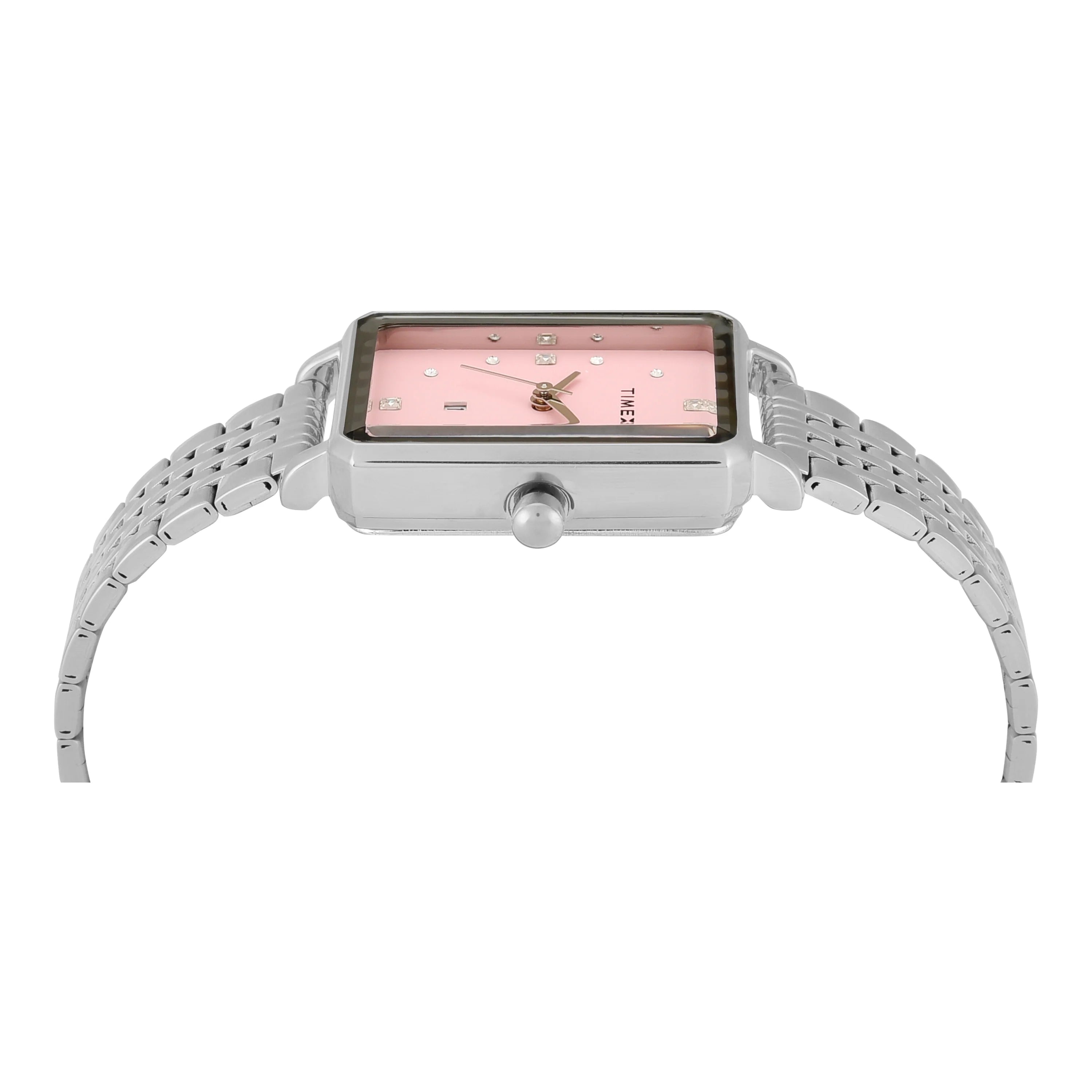 TIMEX Women Pink Rectangle Dial Analog Watch - TWEL20801 - KRISHNA WATCH COMPANY