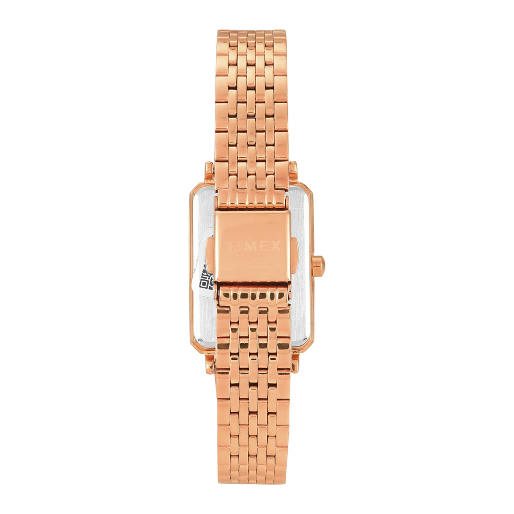 TIMEX Women Blue Rectangle Dial Analog Watch - TWEL20803 - KRISHNA WATCH COMPANY