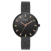 TIMEX Women Black Round Dial Analog Watch - TWEL21503