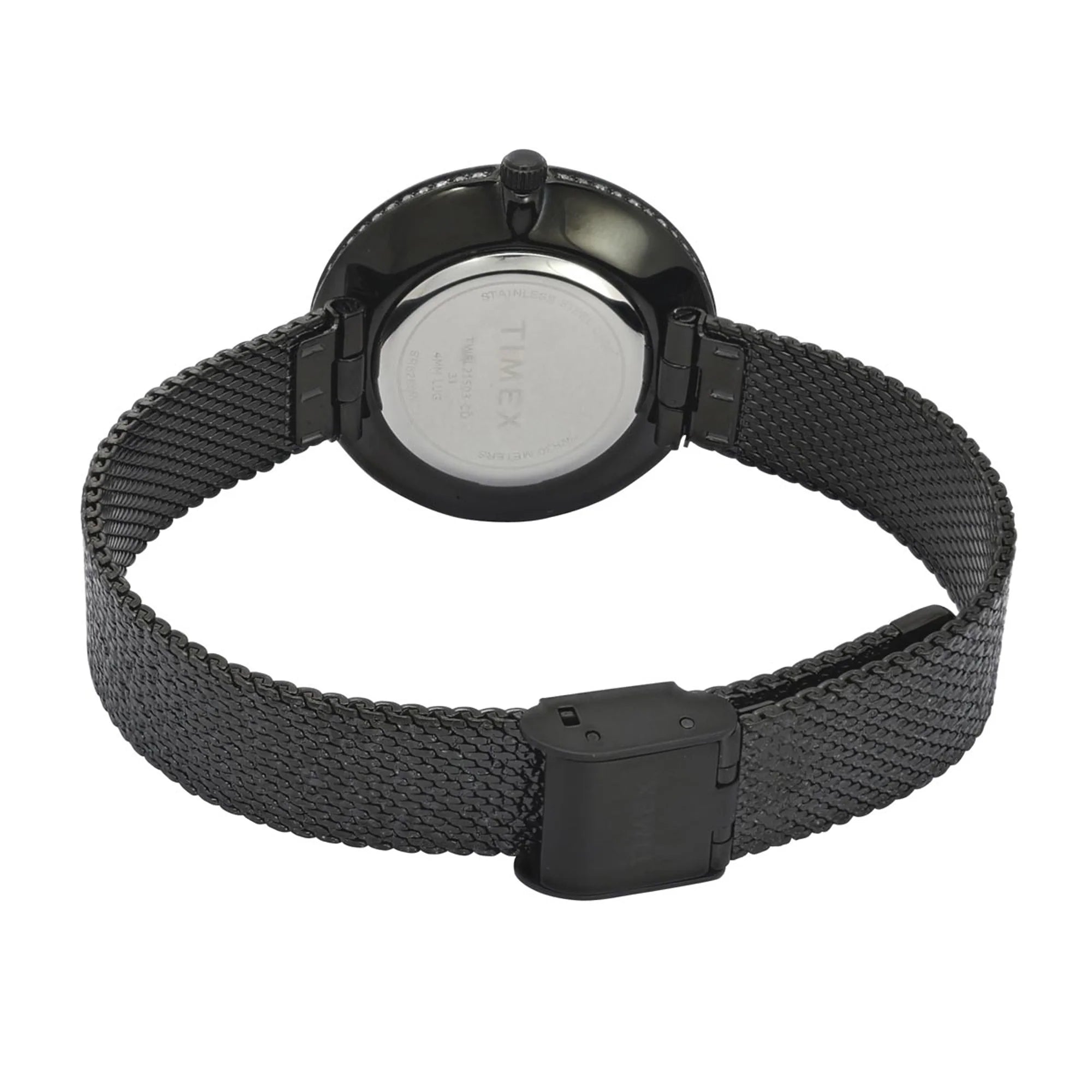 TIMEX Women Black Round Dial Analog Watch - TWEL21503 - KRISHNA WATCH COMPANY