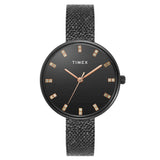 TIMEX Women Black Round Dial Analog Watch - TWEL21503