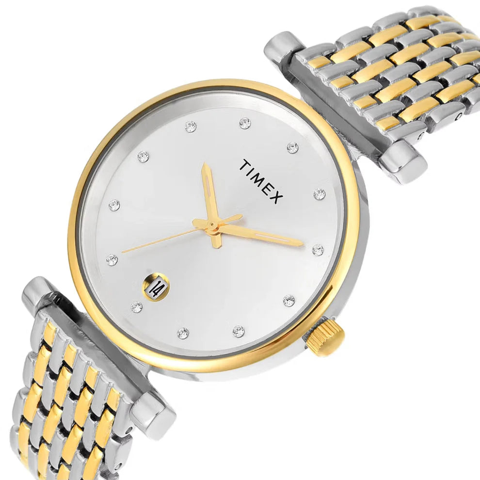 Timex Women Silver Dial Analog Watch - TWEL21602 - KRISHNA WATCH COMPANY