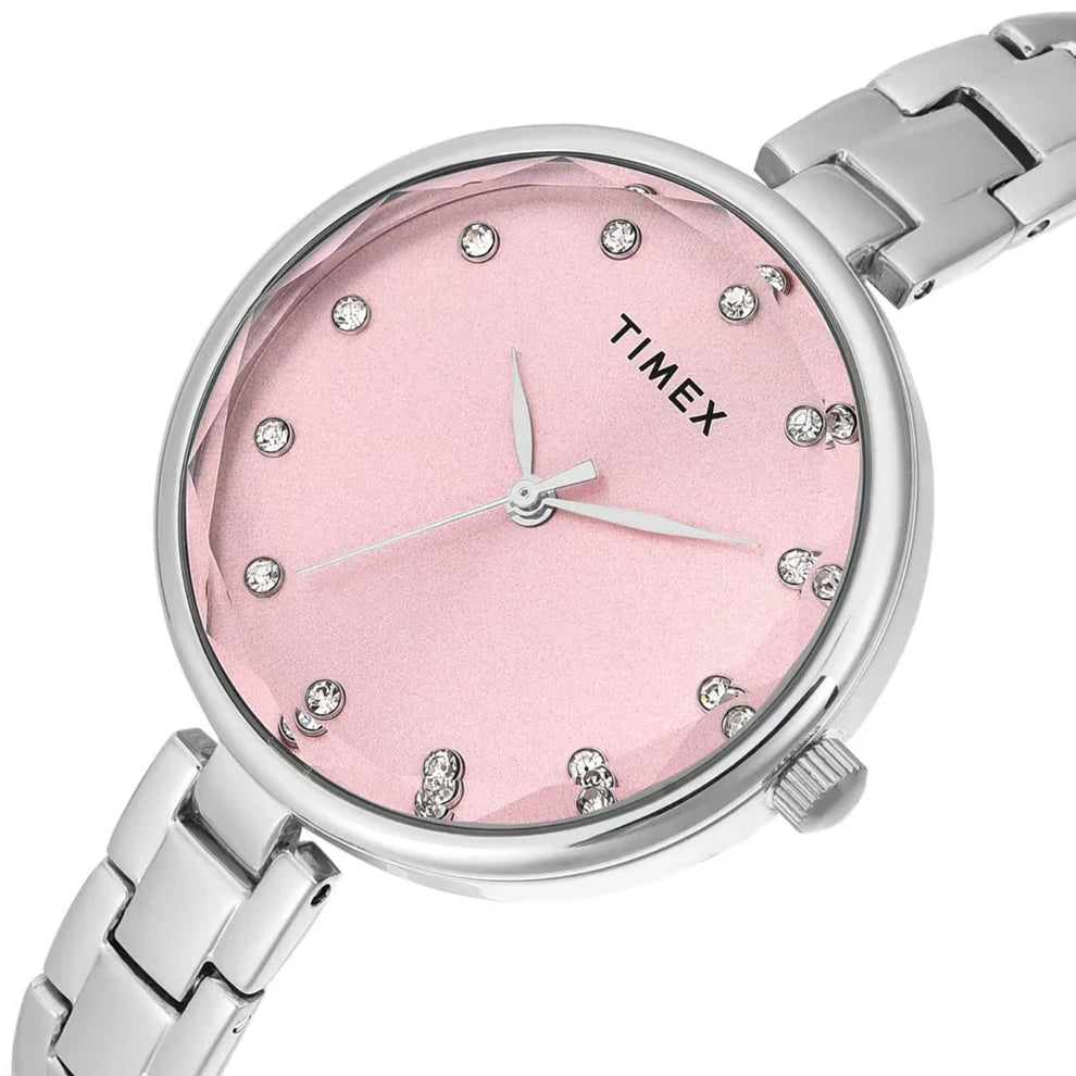 Timex Women Pink Dial Analog Watch - TWEL21700 - KRISHNA WATCH COMPANY