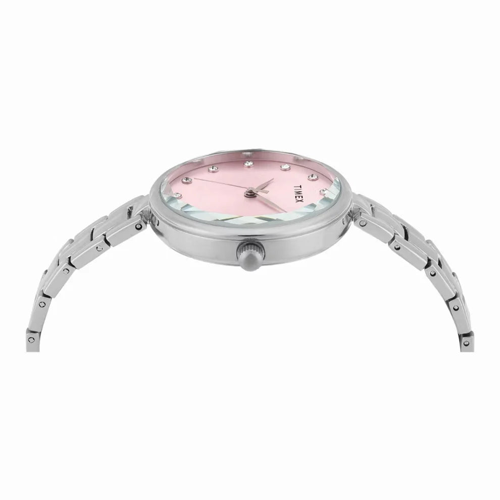 Timex Women Pink Dial Analog Watch - TWEL21700 - KRISHNA WATCH COMPANY