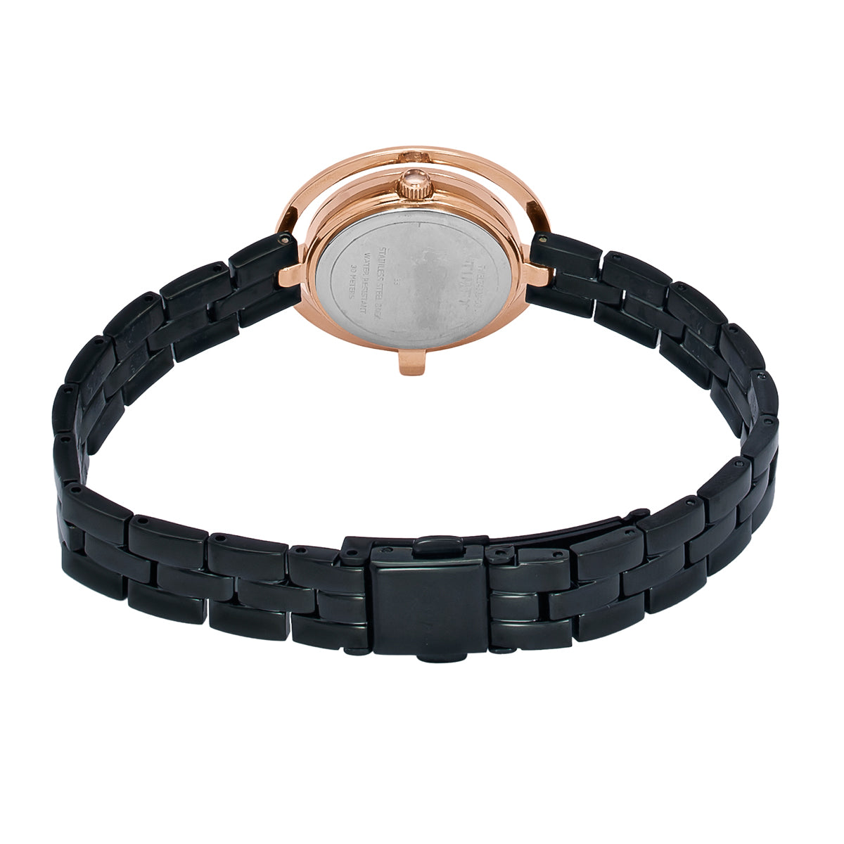 TIMEX Fria Black Round Dial Analog Women's Watch - TWEL24303 - KRISHNA WATCH COMPANY