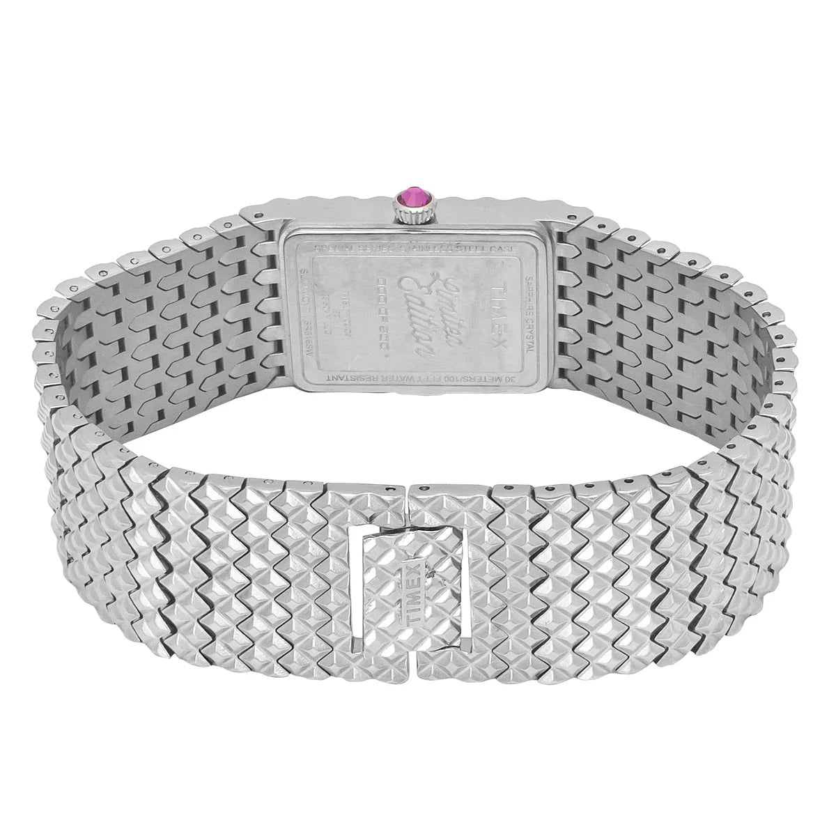 TIMEX Fria Women Pink Rectangle Dial Analog Watch - TWEL77700 - KRISHNA WATCH COMPANY