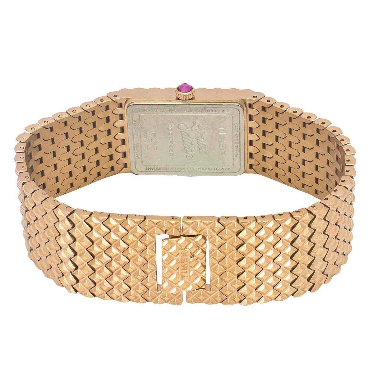 TIMEX Fria Women Mother of Pearl White Rectangle Dial Analog Watch - TWEL77702 - KRISHNA WATCH COMPANY