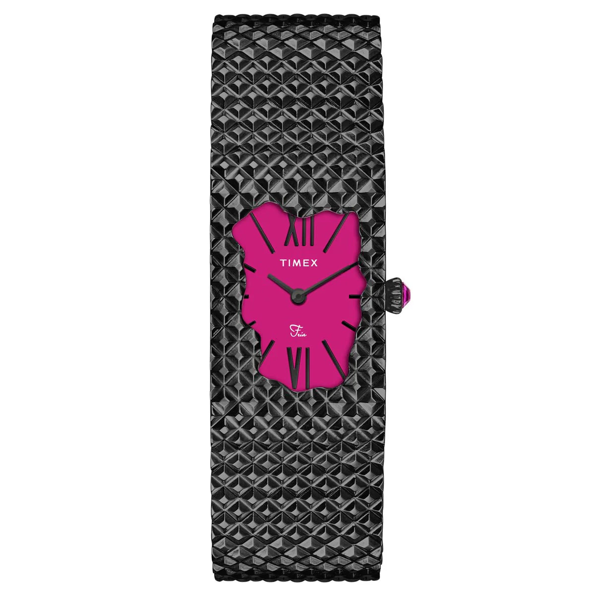 TIMEX Fria Women Magenta Rectangle Dial Analog Watch - TWEL77707 - KRISHNA WATCH COMPANY