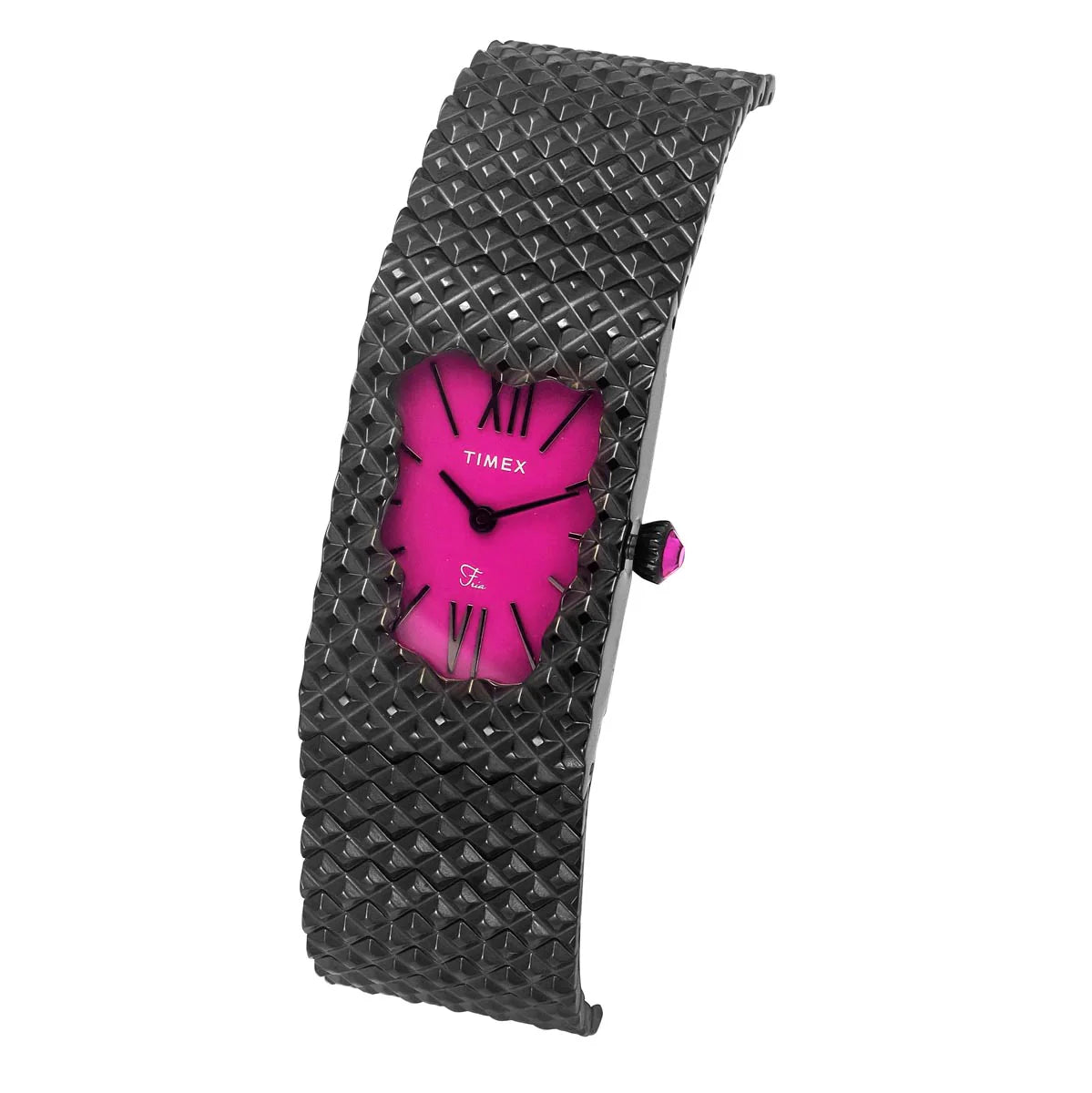 TIMEX Fria Women Magenta Rectangle Dial Analog Watch - TWEL77707 - KRISHNA WATCH COMPANY