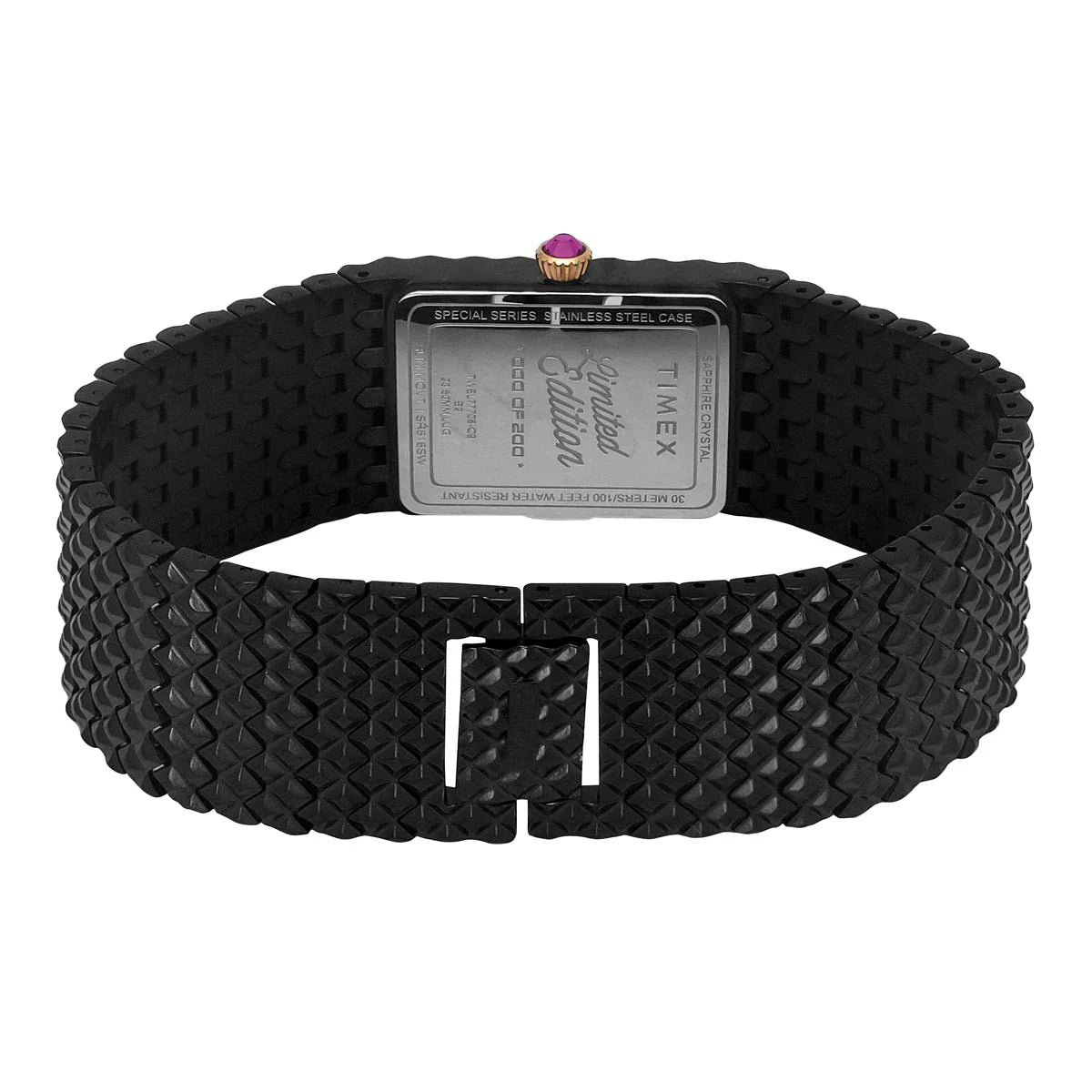 TIMEX Fria Women Black Rectangle Dial Analog Watch - TWEL77708 - KRISHNA WATCH COMPANY