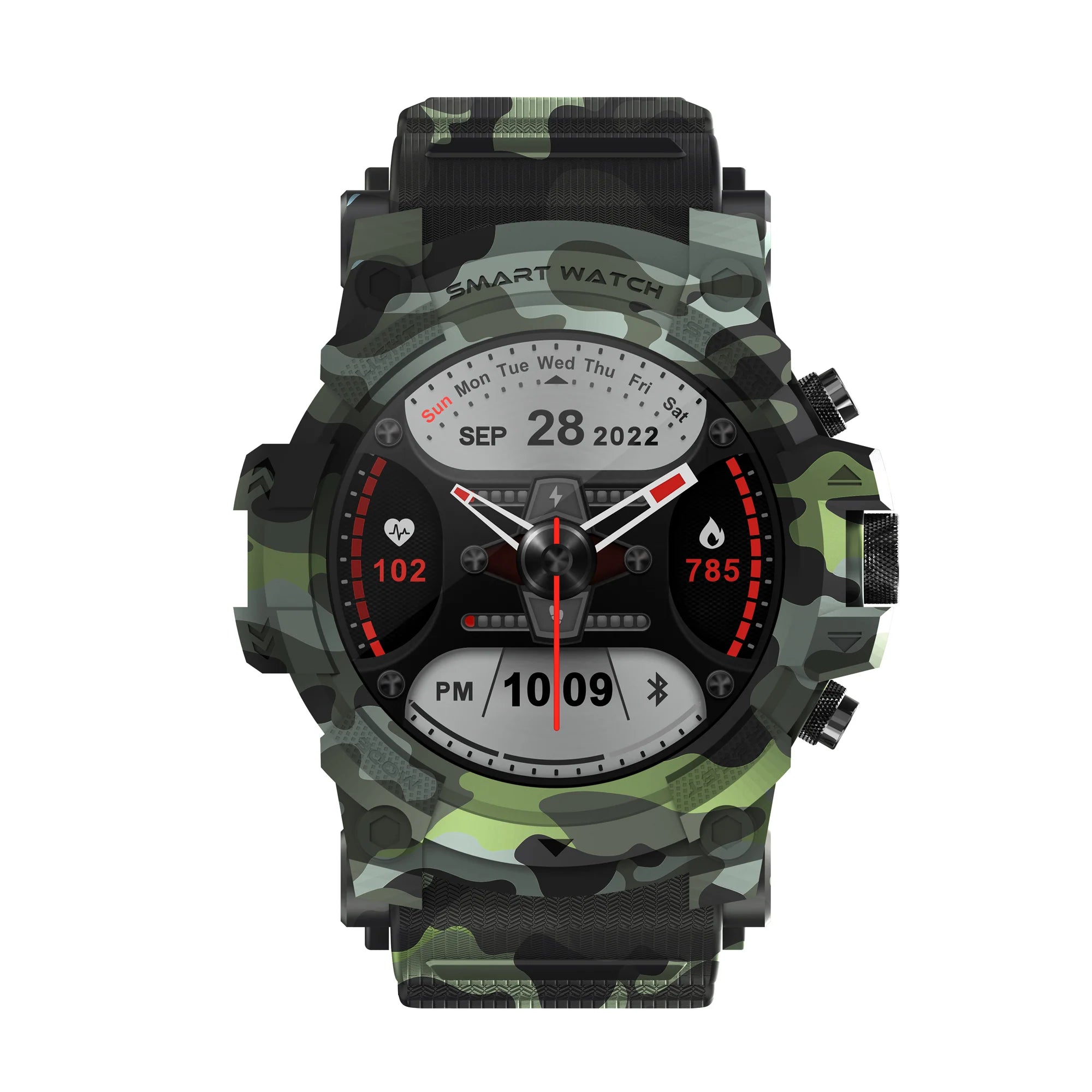 Timex iConnect Go 1.38"(3.50 cm) Display with Functional Crown and BT Calling Smartwatch For Unisex - TWIXW802T - KRISHNA WATCH COMPANY