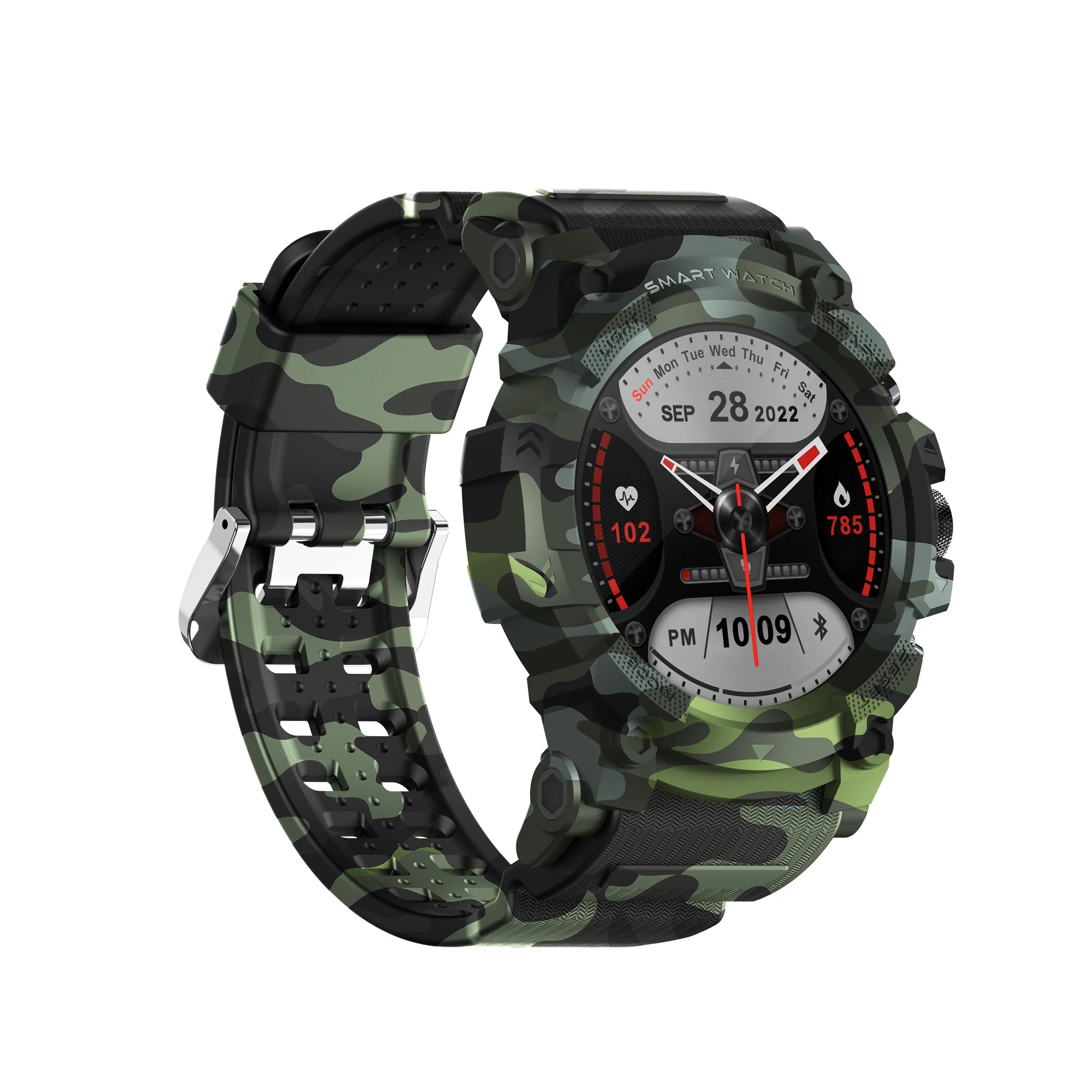 Timex iConnect Go 1.38"(3.50 cm) Display with Functional Crown and BT Calling Smartwatch For Unisex - TWIXW802T - KRISHNA WATCH COMPANY