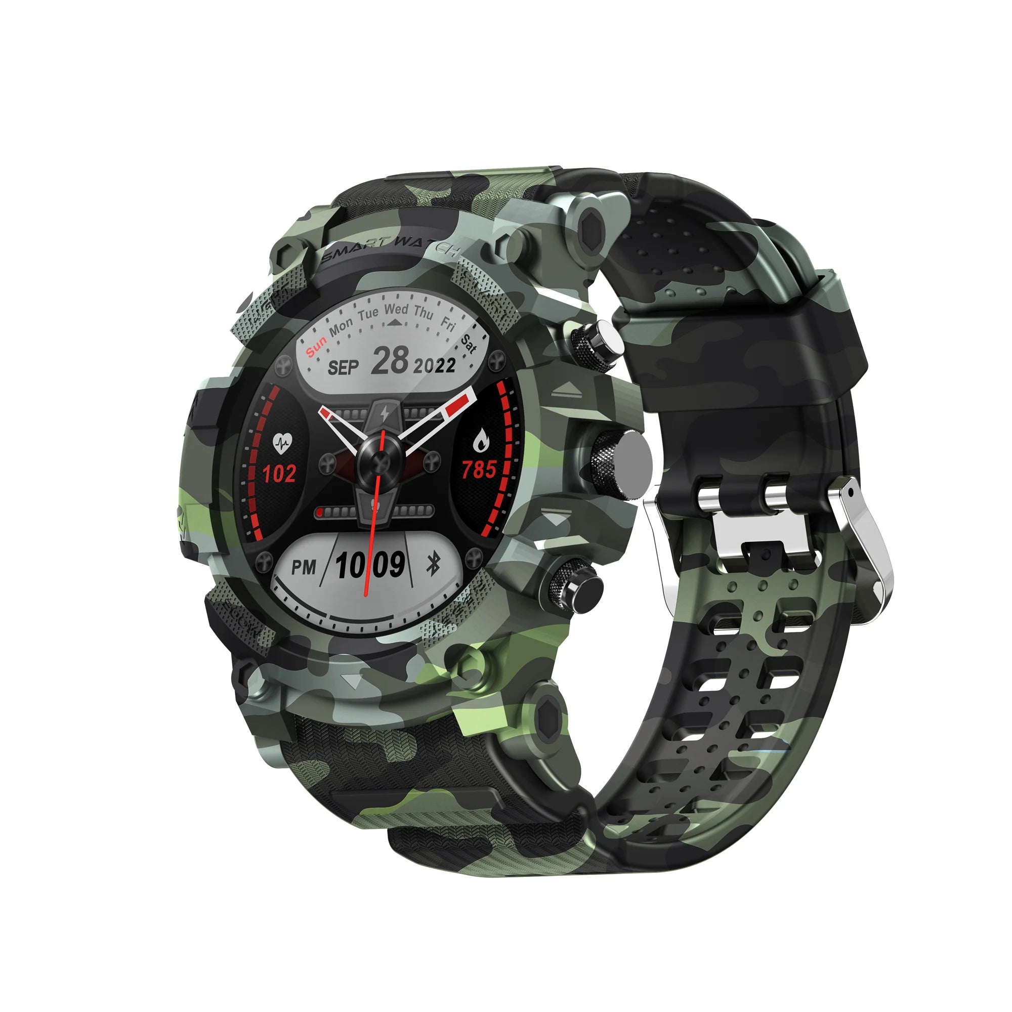 Timex iConnect Go 1.38"(3.50 cm) Display with Functional Crown and BT Calling Smartwatch For Unisex - TWIXW802T - KRISHNA WATCH COMPANY