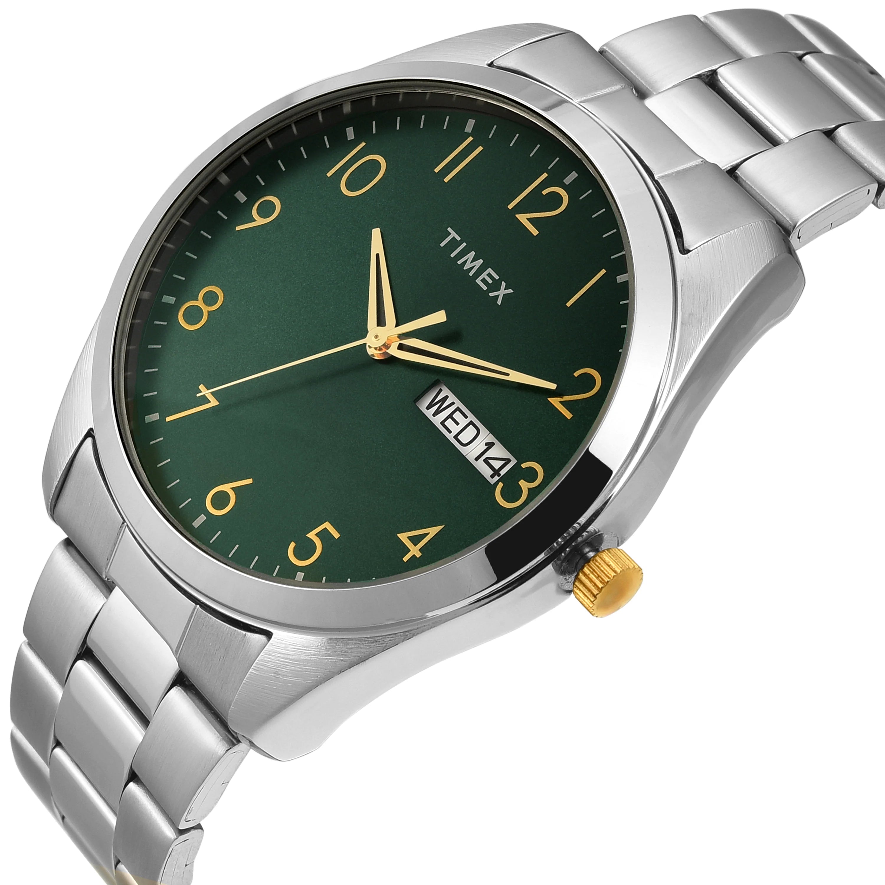 Timex Arabic Green Dial Men's Watch TWTG10421 - KRISHNA WATCH COMPANY