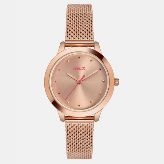 Female Rose Gold Analog Stainless Steel Watch TW022HL25