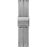 Timex 3 Analog Blue Dial Watch Silver strap