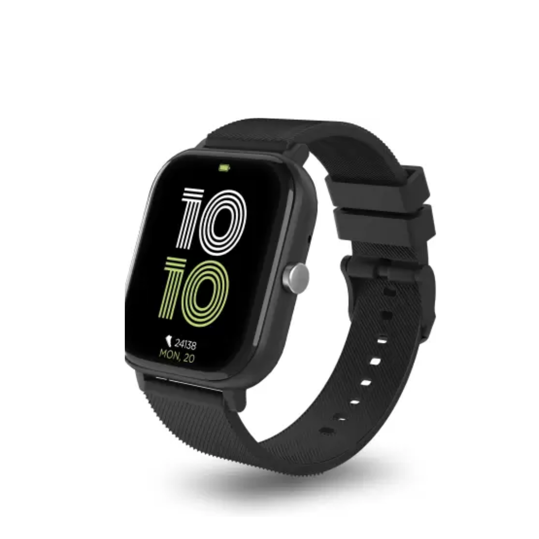 Pebble Prism 1.7"Display With Fitness & Outdoor Activity Black Smartwatch (Black Strap, Regular) - KRISHNA WATCH COMPANY