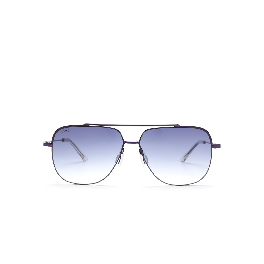 Scott Sunglasses Gradient Blue Lens Navigator Sunglass Purple Frame SC 2493 C3 - KRISHNA WATCH COMPANY