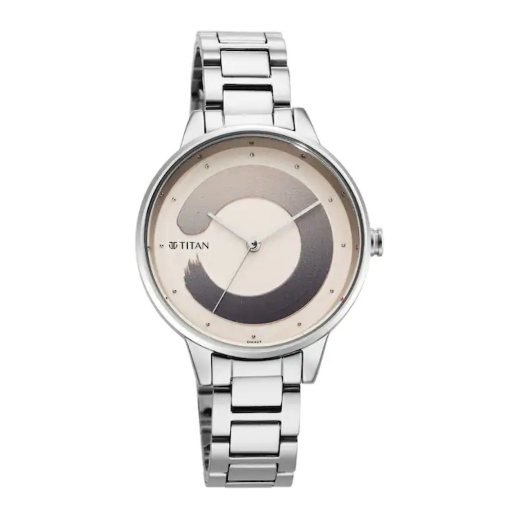 TITAN Purple Glam It Up Brown Dial Stainless Steel Strap Watch 2648SM06 - KRISHNA WATCH COMPANY